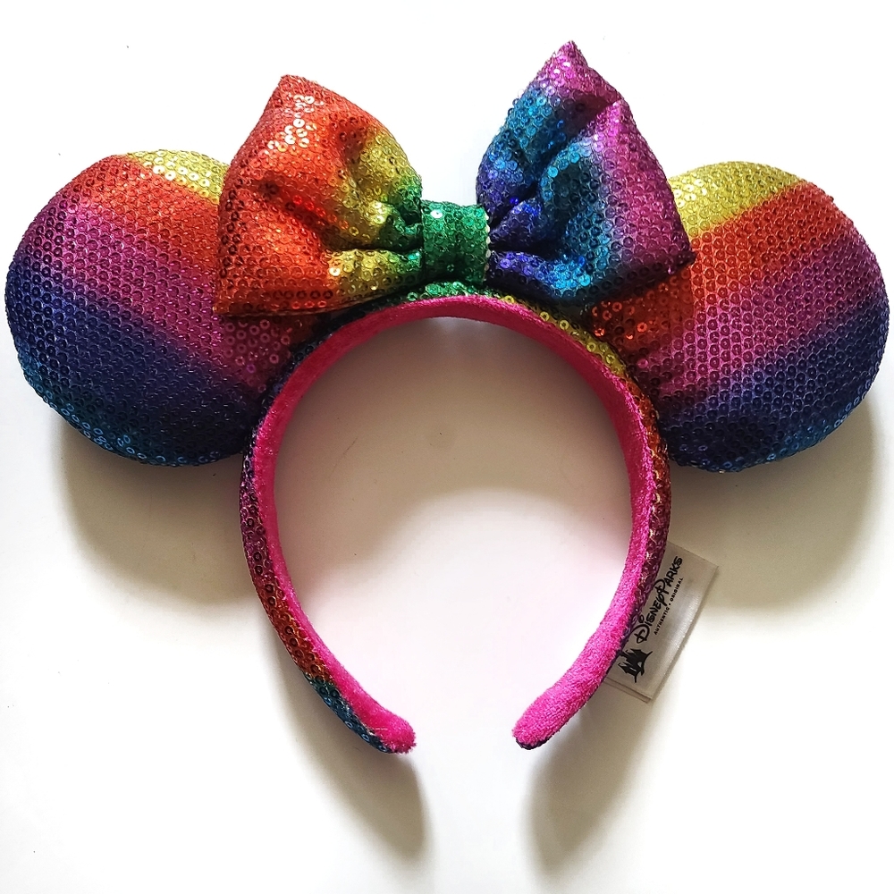 Disneyparks rainbow Minnie Mouse ears -E